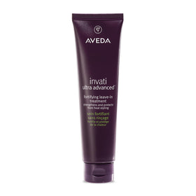 Aveda Invati Ultra Advanced Leave-In bottle close-up; strengthens thinning hair from root to tip.