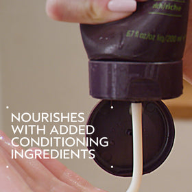 Aveda Invati Ultra Thickening Conditioner Rich pump-dispense showing easy, mess-free application.