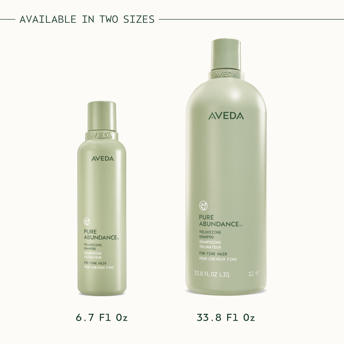 Liter-size bottle by Aveda Pure Abundance Shampoo for long-term use