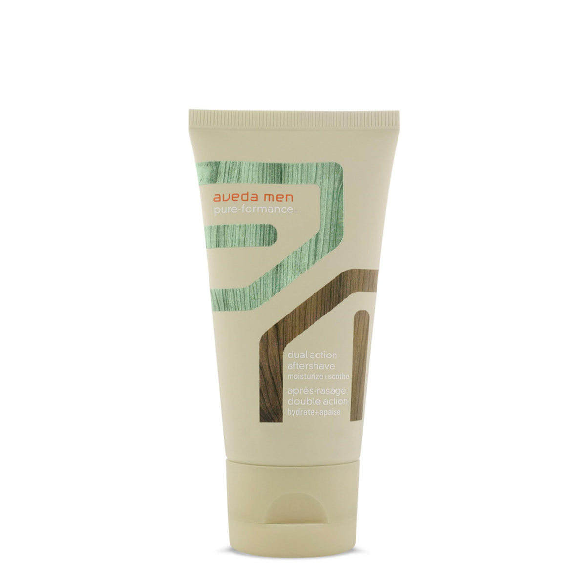 Aveda Men Pure-Formance aftershave bottle close-up for soothing post-shave hydration.