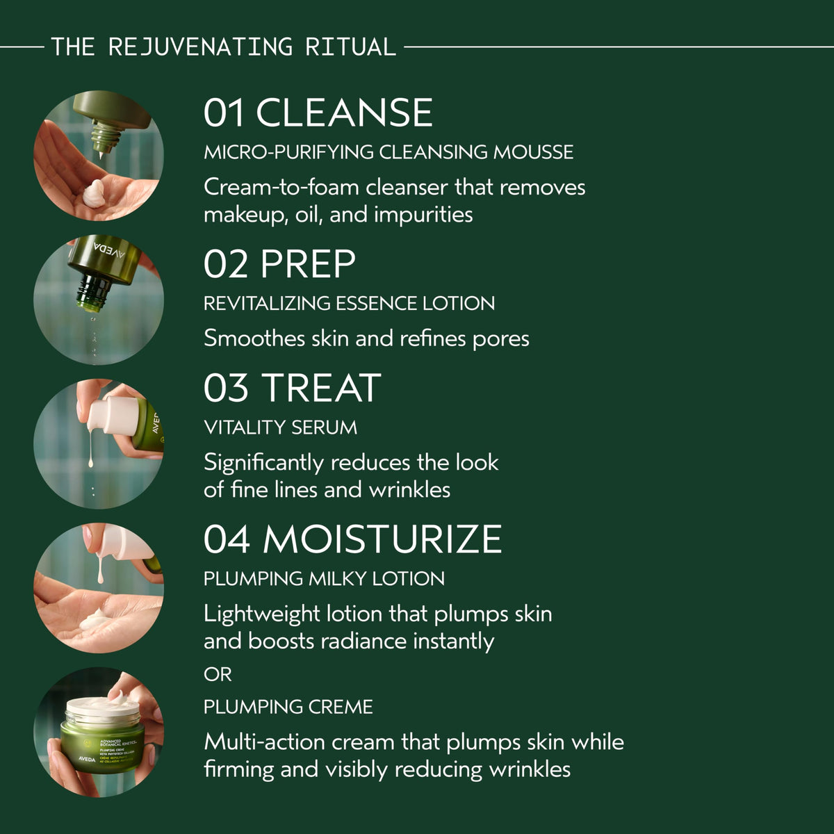Aveda Advanced Botanical Kinetics mousse showing its cream-to-foam texture
