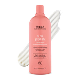 Aveda Nutriplenish conditioner bottle highlighting lightweight hydration for dry hair