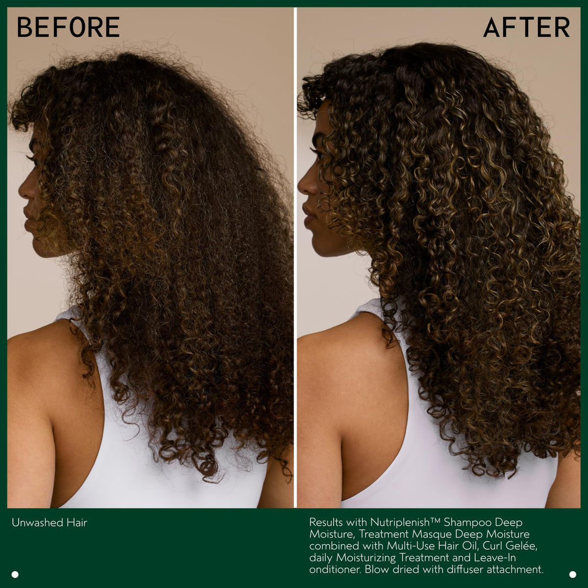 Aveda Nutriplenish Deep Moisture Masque with organic pomegranate oil nourishes hair.