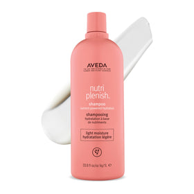 Aveda Nutriplenish shampoo bottle front showing lightweight hydration for dry hair
