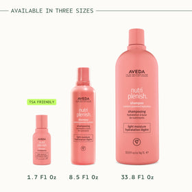 Travel-size Aveda Nutriplenish Shampoo Light Moisture bottle for on-the-go hydration