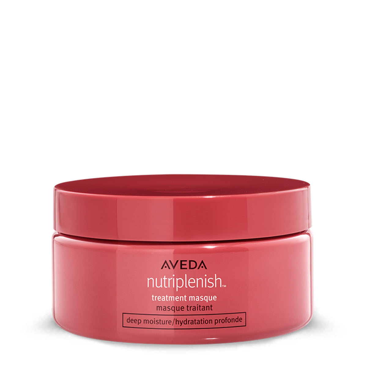 Aveda Nutriplenish Deep Moisture Masque bottle ready to hydrate dry, brittle hair.