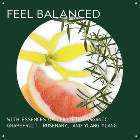 Aveda essential oil blend with grapefruit, rosemary, ylang ylang enhances ambience