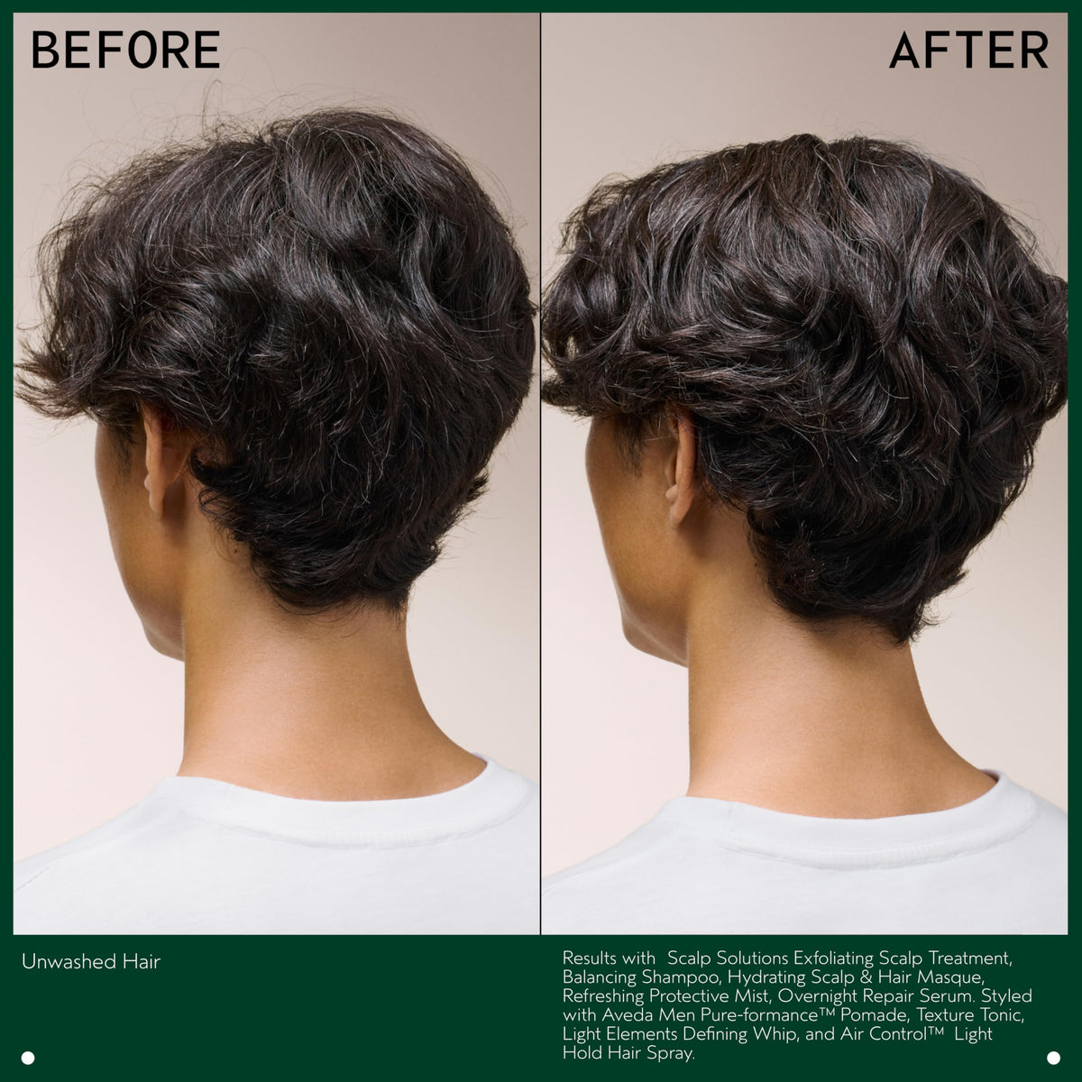 Aveda Scalp Solutions Balancing Shampoo highlighting citrus and mint notes for freshness.