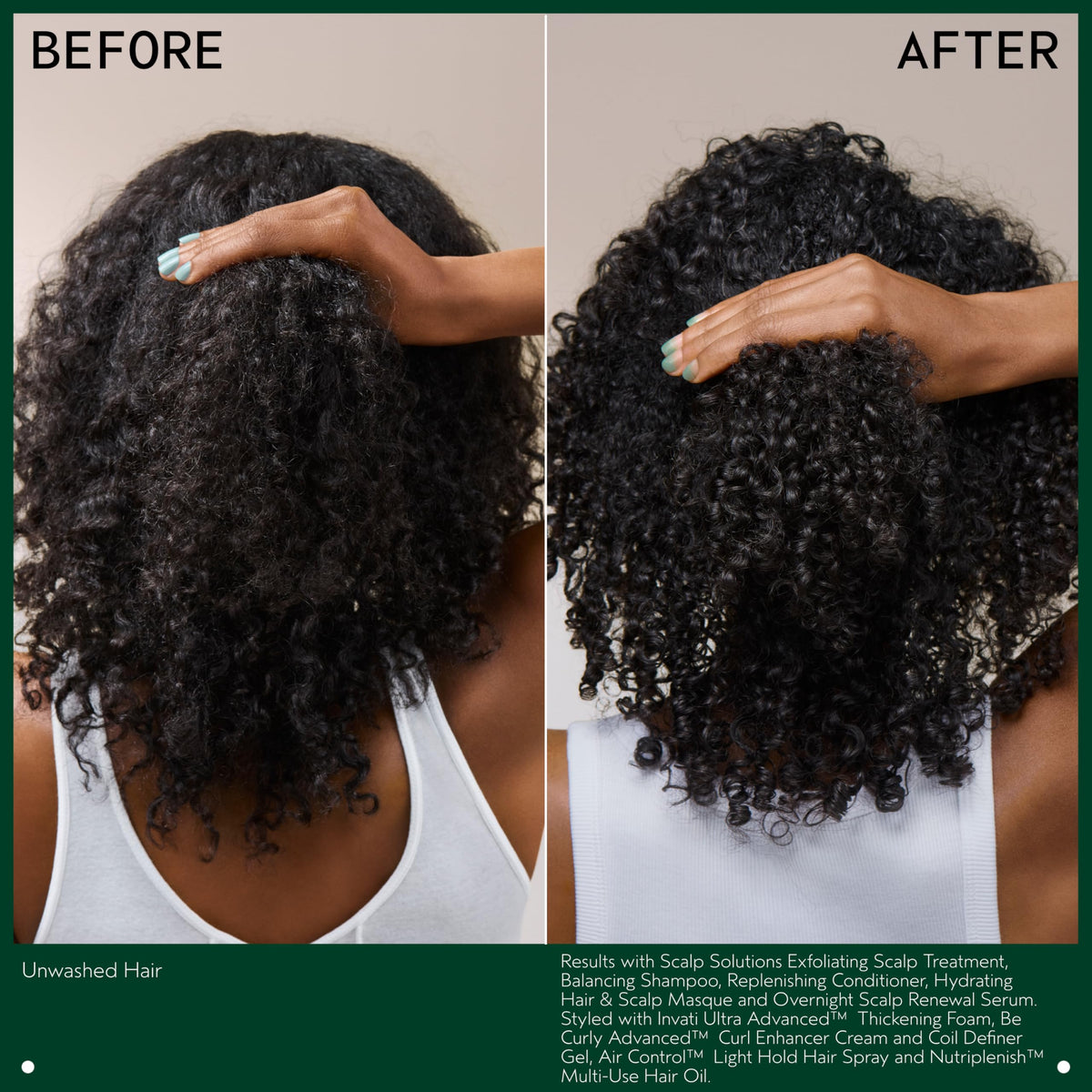Aveda Scalp Solutions Hydrating Masque sits 2–5 minutes before rinsing.
