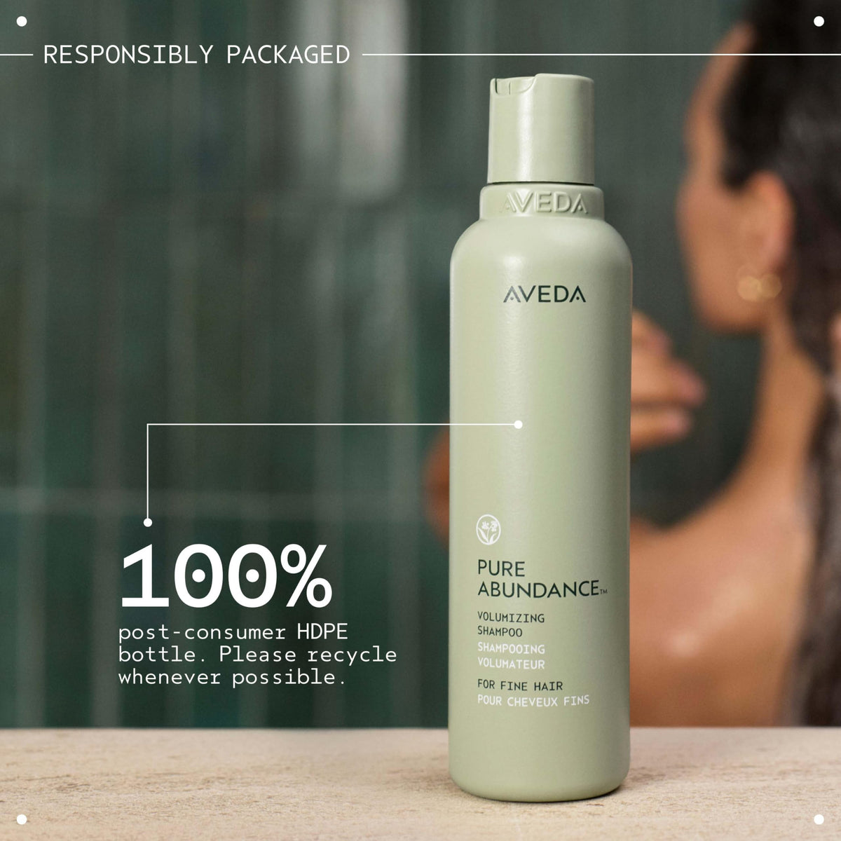 Vegan and cruelty-free certification icons with Aveda logo