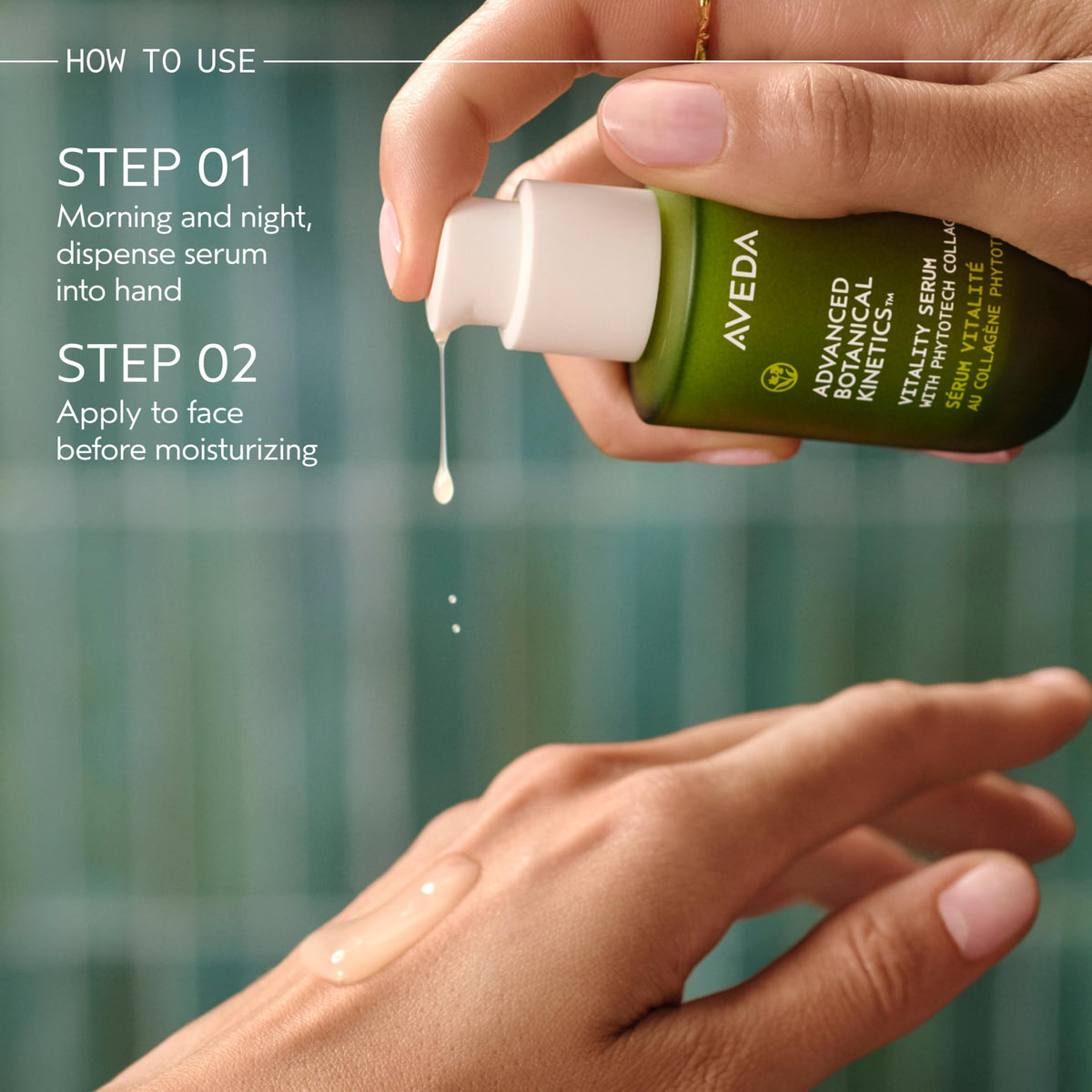 Citrus-herbal aroma with grapefruit and mandarin oils depicted.
