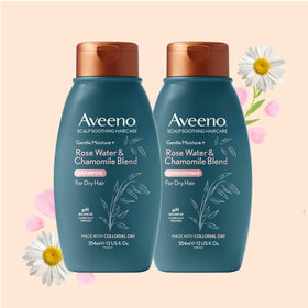 Aveeno bottle in a bathroom, suitable for daily use.