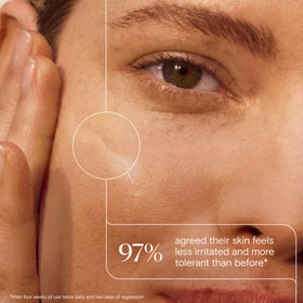 Aveeno Calm + Restore Oat Gel bottle with fragrance-free label signals gentle care for delicate skin.