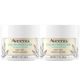 Aveeno Calm + Restore oat gel moisturizer 2-pack soothing sensitive skin