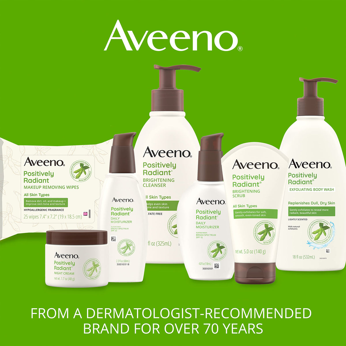 Aveeno Clear Complexion after-use skin looks more even.