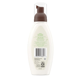 Aveeno Clear Complexion routine-application demonstrates cleansing steps for breakout-prone skin.