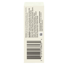 Aveeno daily facial cleansing bar near bathroom mirror.