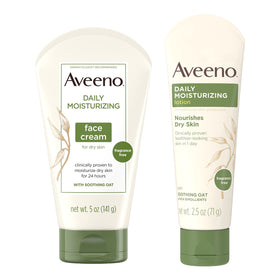 Aveeno fragrance-free face cream for daily hydration.