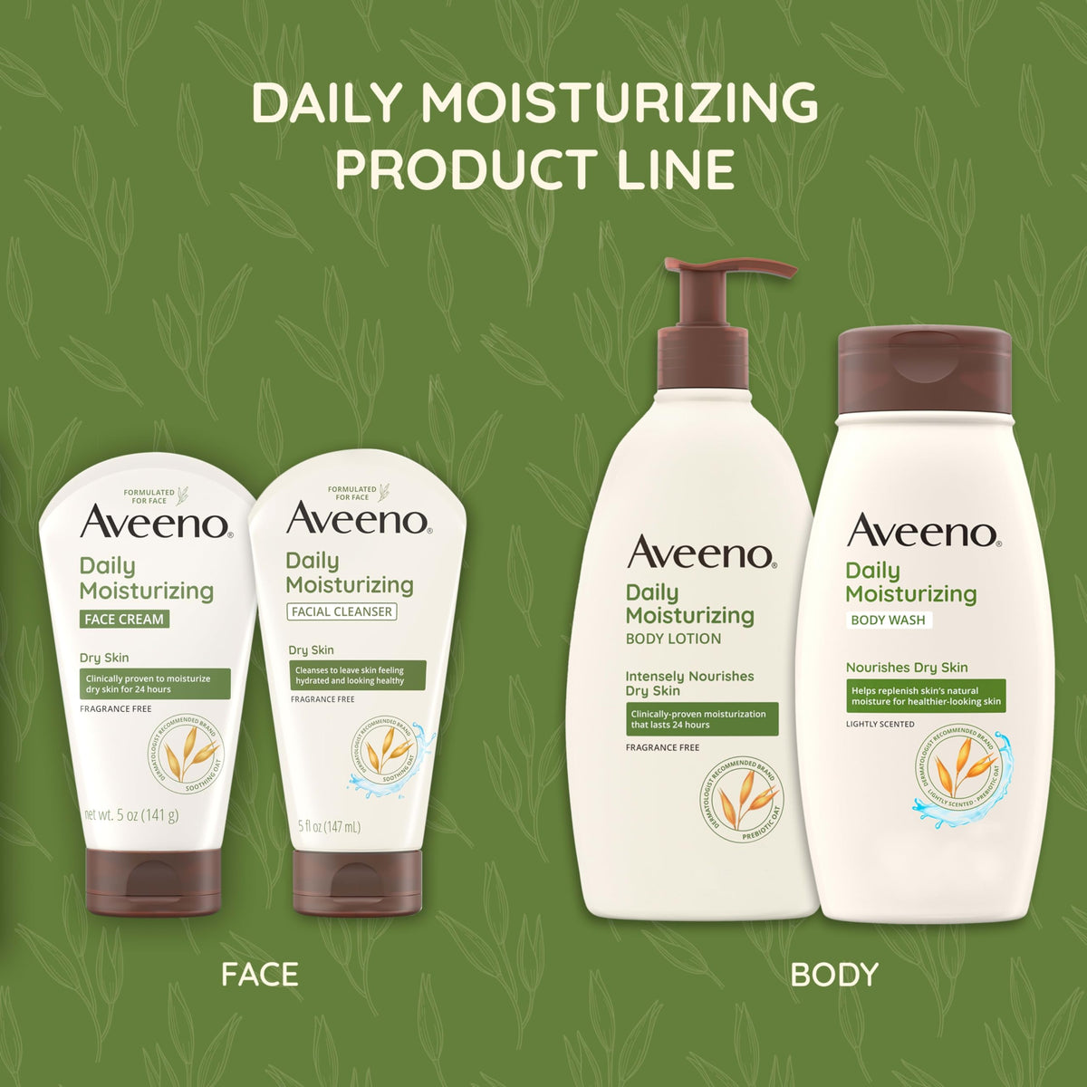 Aveeno fragrance-free bar ideal for sensitive skin routines.