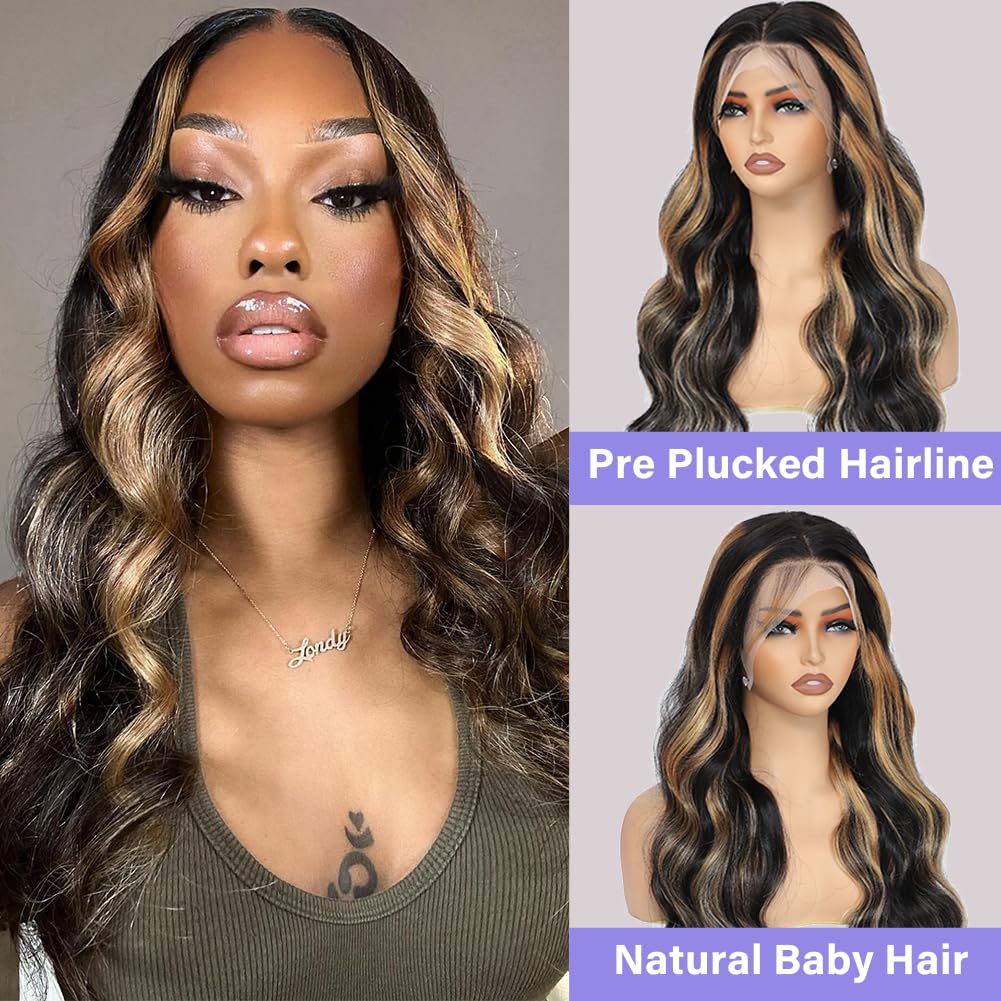 Aveiyce 1b/27 ombre lace-front wig, HD lace for invisible finish and comfort