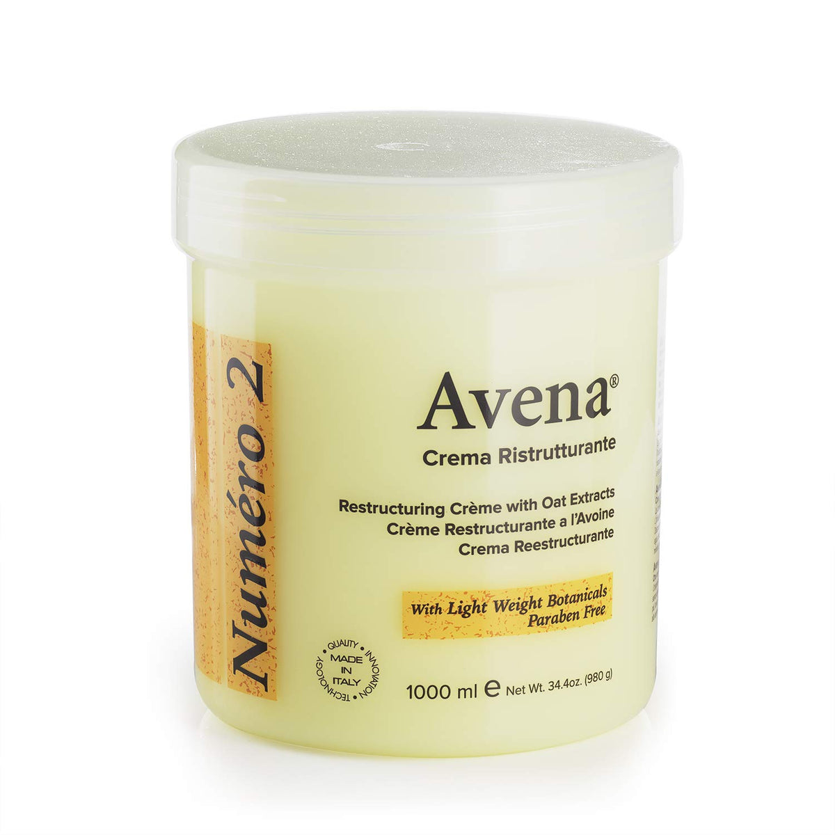 AVENA NUMERO Conditioning Cream bottle pour enables quick, even daily moisturization.