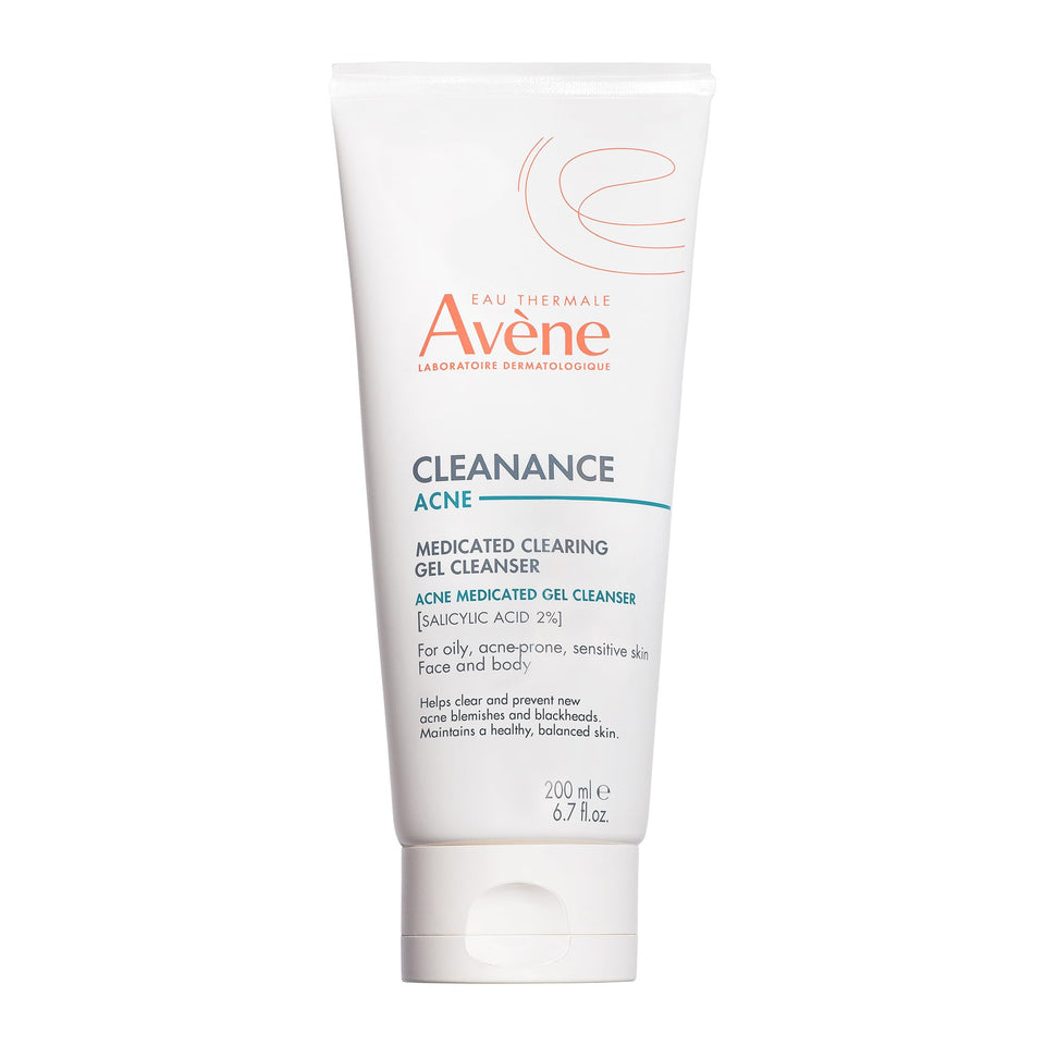 Avène Cleanance acne clearing gel bottle front showing daily cleansing for oily skin
