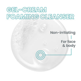 Avène Cleanance gel lather in hand illustrating gentle cleansing to clear pores