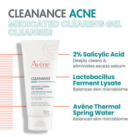 Avène Cleanance gel tube packaging highlighting size and daily use