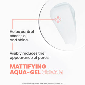 Avène Cleanance Aqua Cream-in-Gel 50ml matte finish on skin reduces shine visually
