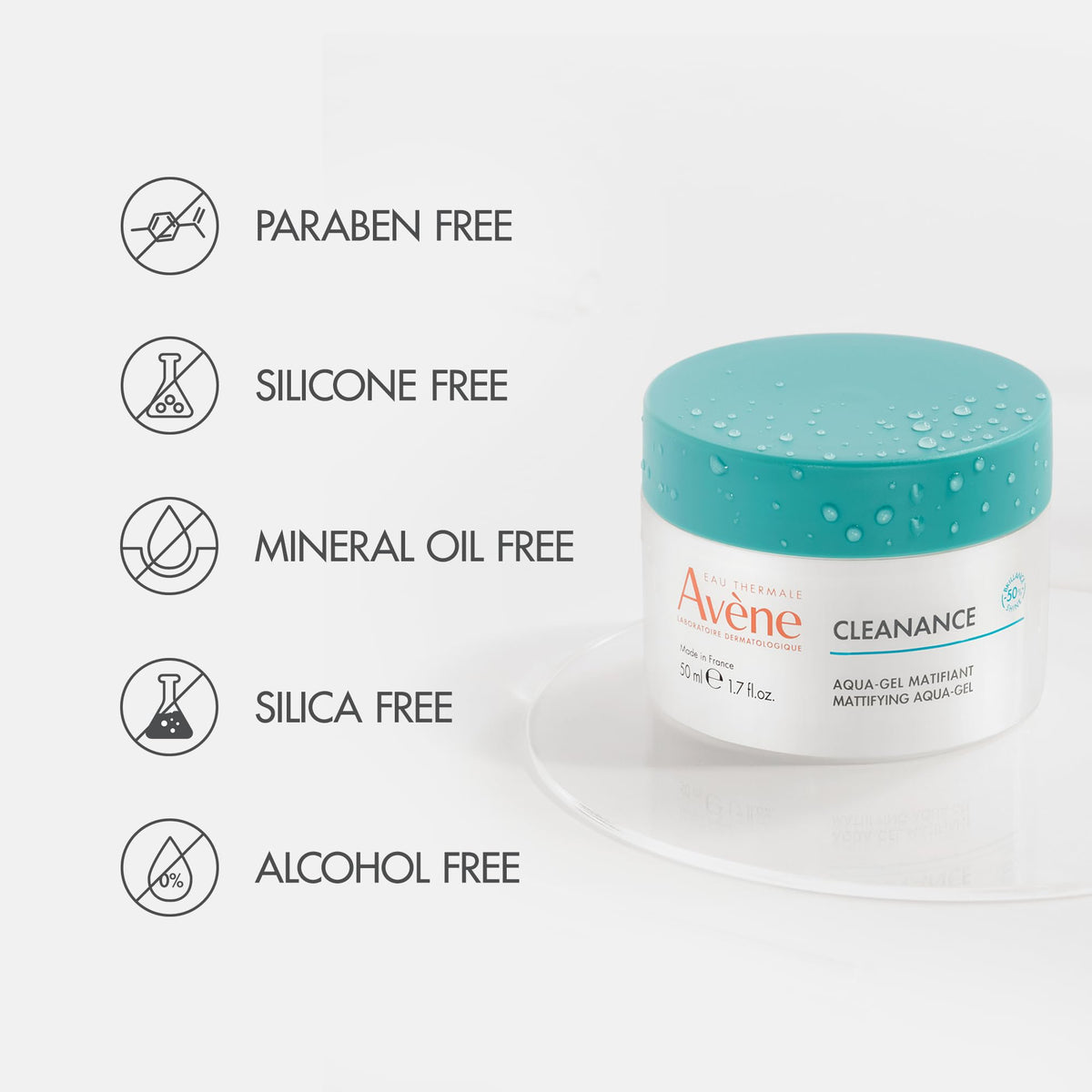 Avène Cleanance Aqua Cream-in-Gel 50ml on skin signals easy integration into routine