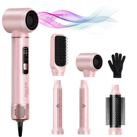 AVENHO 5 in 1 hair styler air wrap blush for soft daily curls