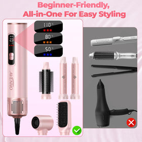 AVENHO 5 in 1 wrap curl feature creates gentle air curls