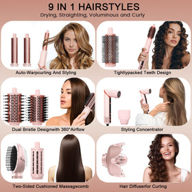 AVENHO attachments collection enables curls, straightening, and volume at home.