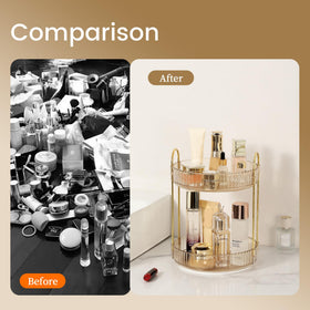 Aveniee easy-assembly cosmetic display showing quick setup