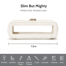 Aveniee saffiano PU leather accents highlight premium texture and durability.