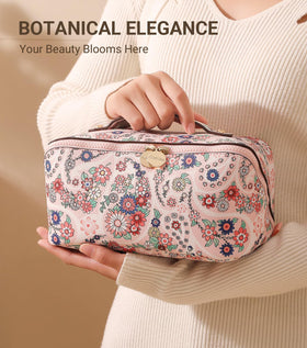 Aveniee travel bag used as makeup, toiletry, or gym pouch on the go.