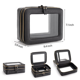 Aveniee XL Clear Organizer shows a spacious lower compartment for cosmetics.