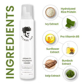 Avenue Man Argan Oil Mousse humidity resistance helps maintain style in humidity