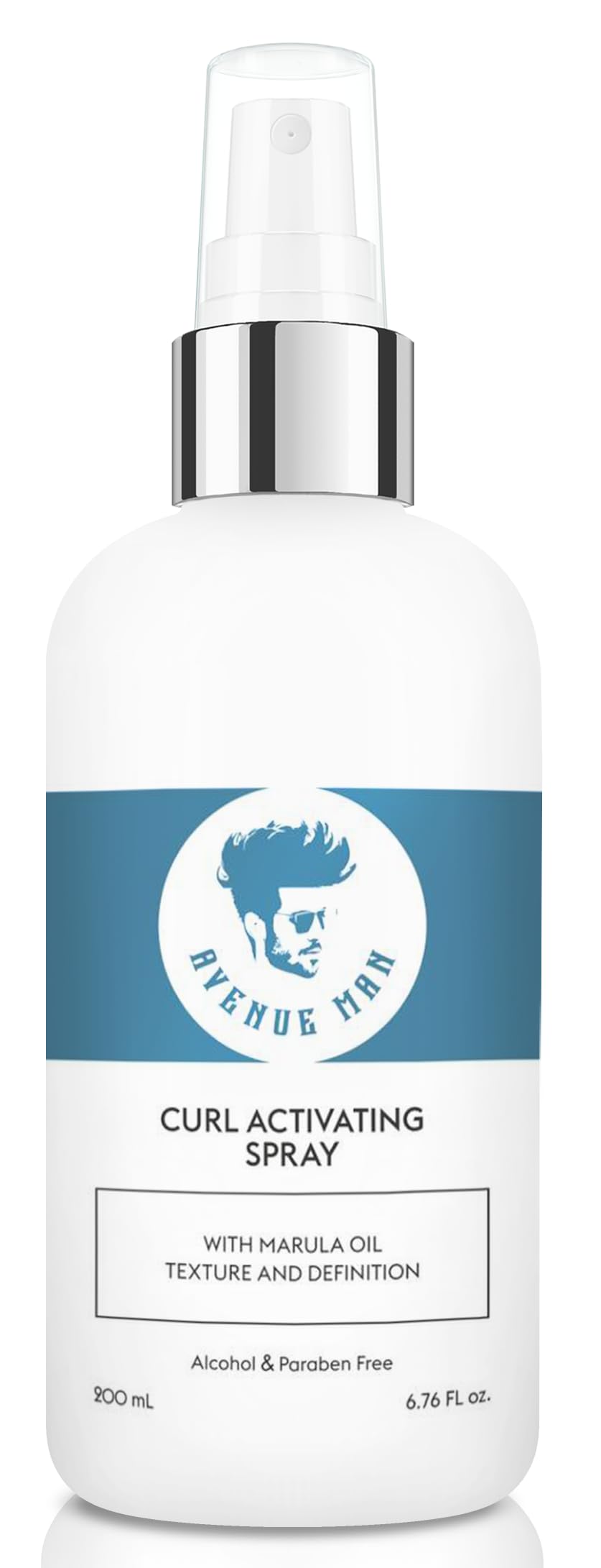 Avenue Man Curl Activating Spray bottle delivering defined curls with a lightweight finish
