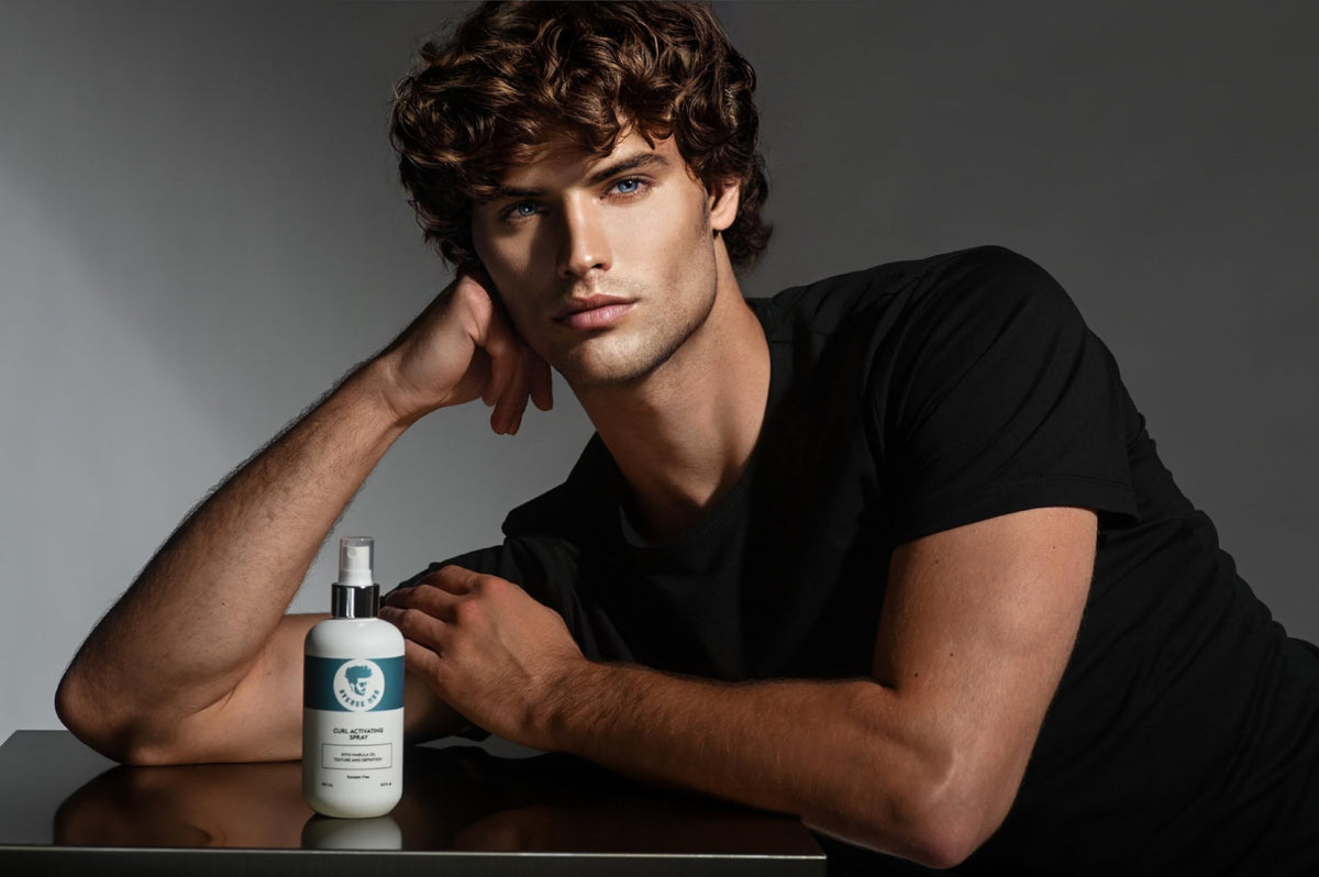 Soft, frizz-free curls after using Avenue Man Curl Activating Spray