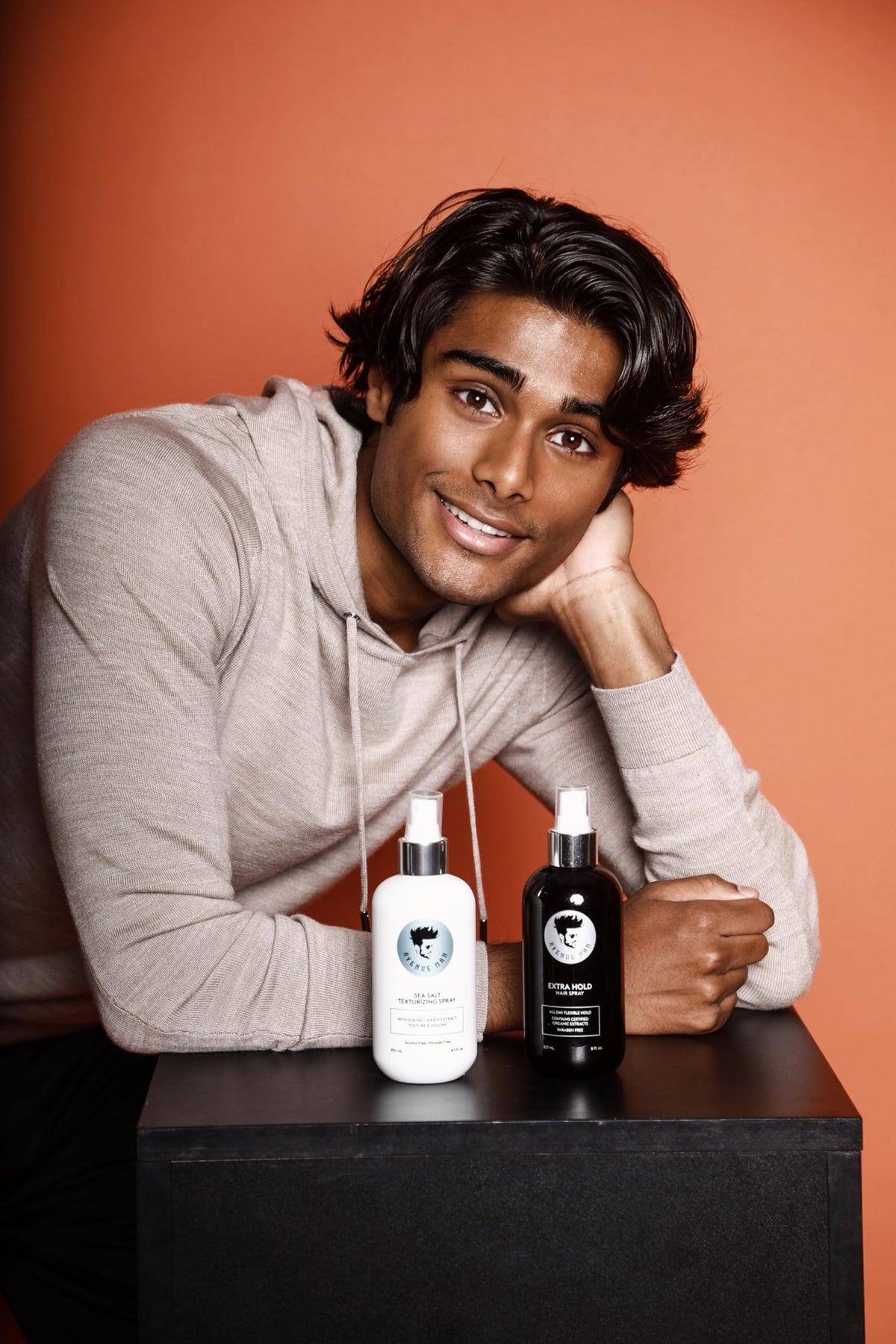 Avenue Man frizz control adds smooth texture.