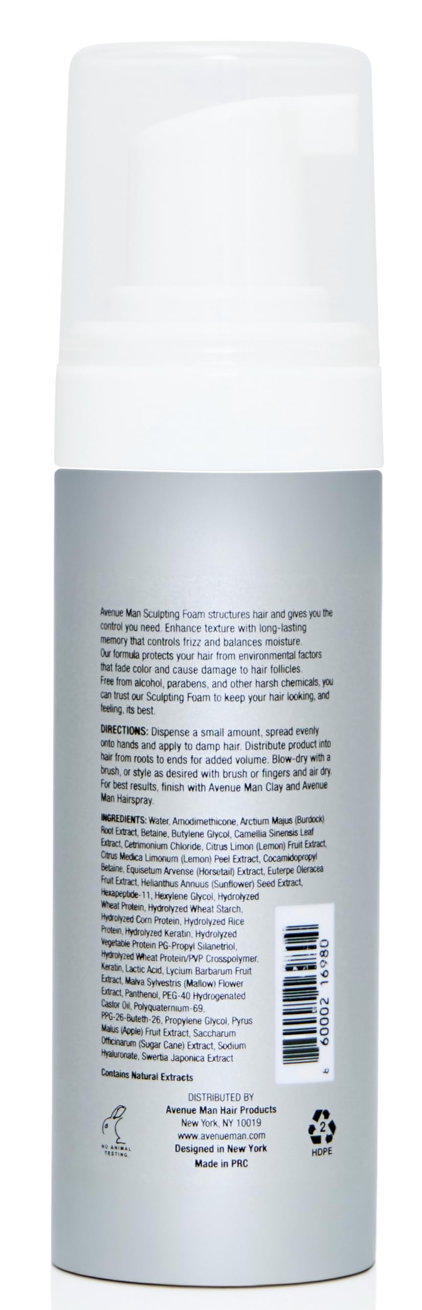 Avenue Man refill-cap illustration demonstrating refillable design.