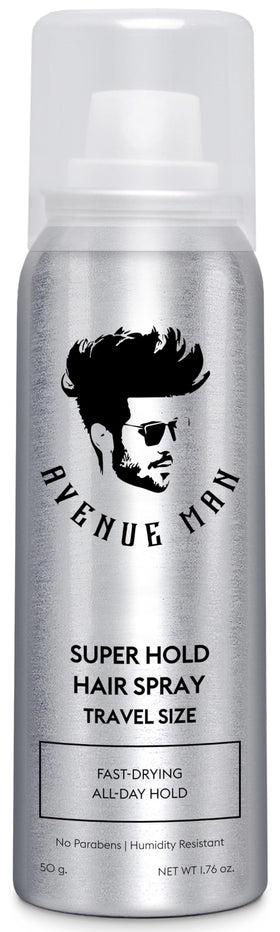 Avenue Man Super Hold bottle pour demonstrating controlled application for all-day hold.