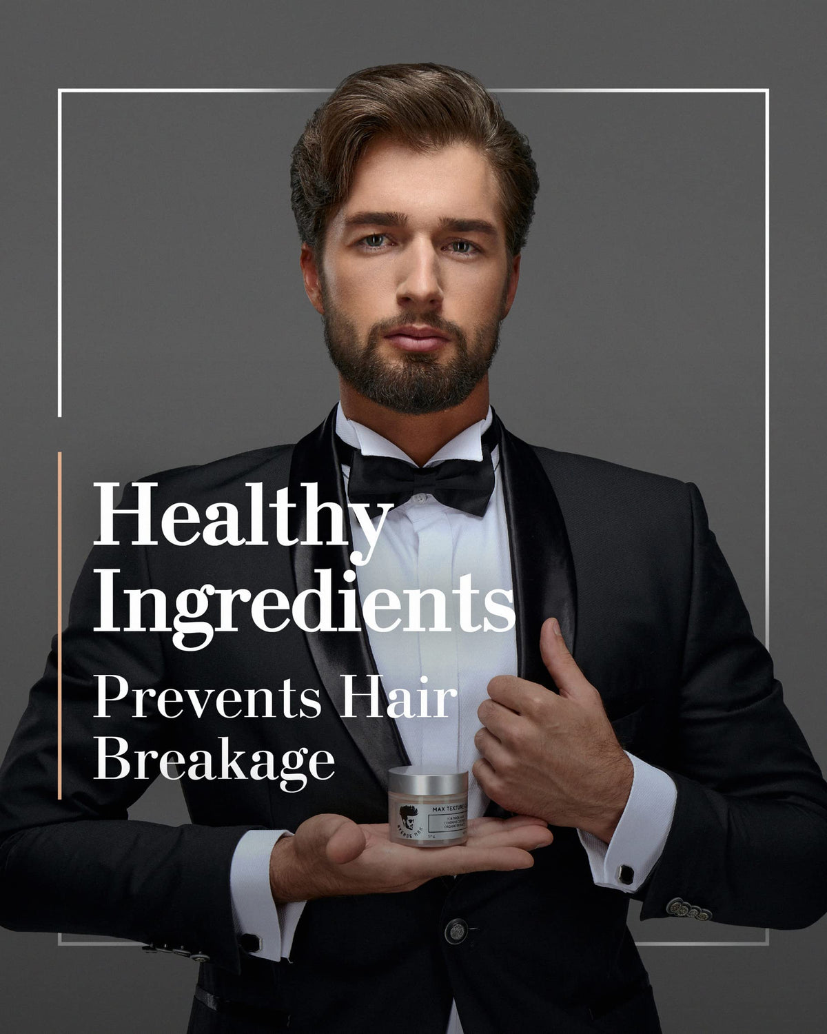 Avenue Man Texture Clay combines herbal extracts for smooth texture and definition.