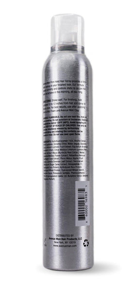Avenue Man Texture Spray fits daily use with pomade, wax, or cream.