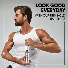 Avenue Man Texture Spray provides strong hold with natural finish.