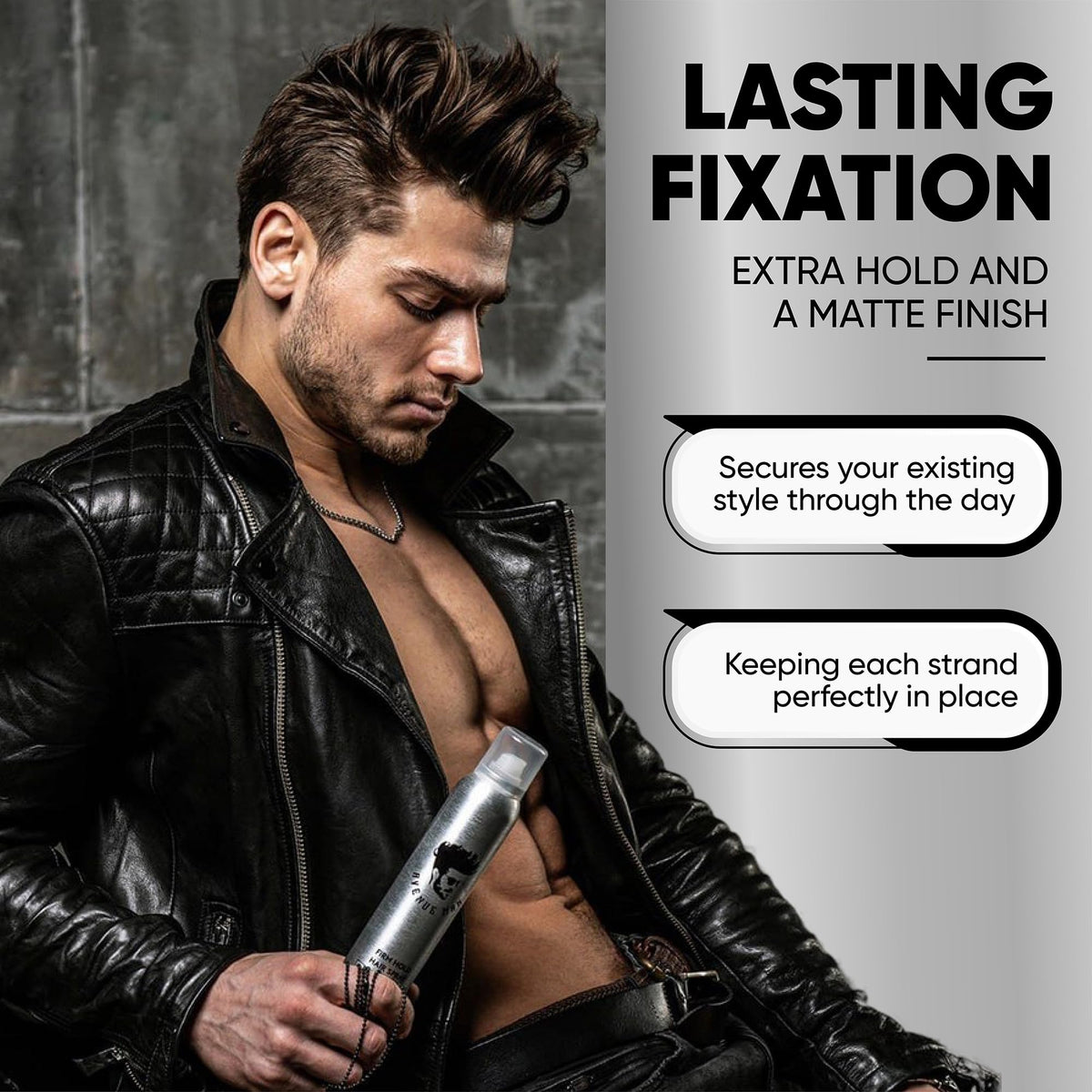 Avenue Man Texture Spray defines separation and texture for modern looks.