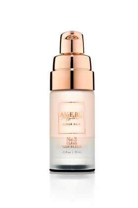 Averr Aglow Clear Skin Elixir mask application scene for nighttime care.