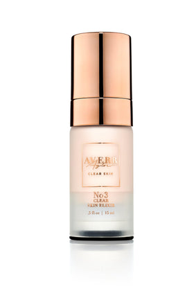 Averr Aglow Clear Skin Elixir raspberry seed oil close-up soothing formula.