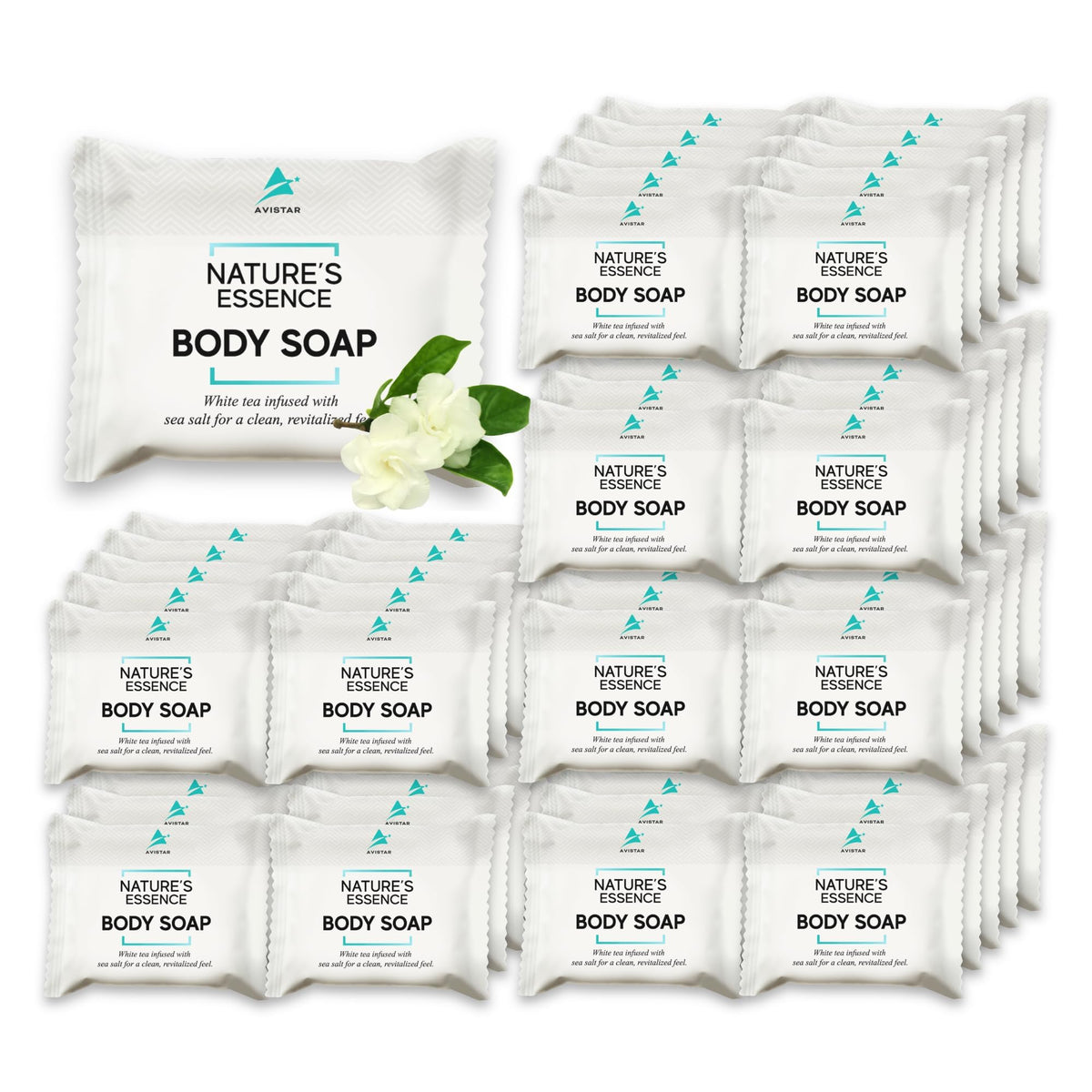 Avistar bar soap bulk 60-pack: compact mini bars for hotel rooms and guests